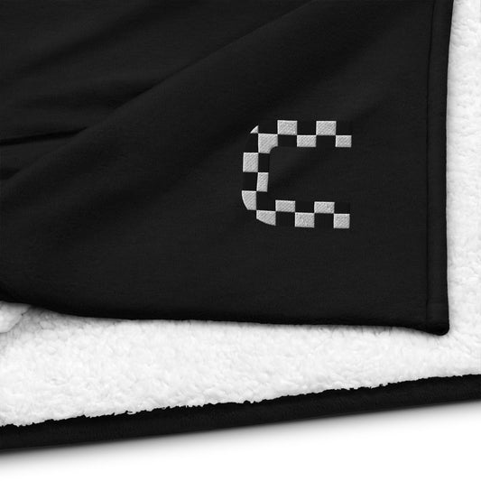 Track Snuggler sherpa blanket