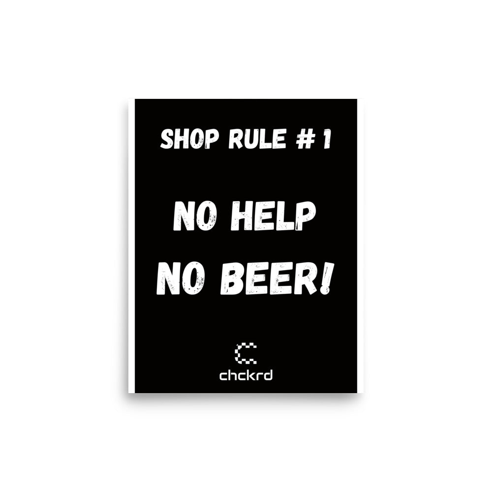 Shop Rule #1 Poster